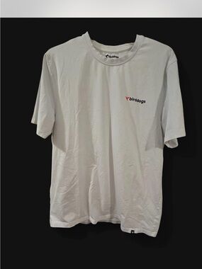 Birddogs White Short Sleeve Crew with Small Red Logo